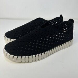 Project Cloud Platform Loafers Women's Size 6 Black Perforated Leather NIB